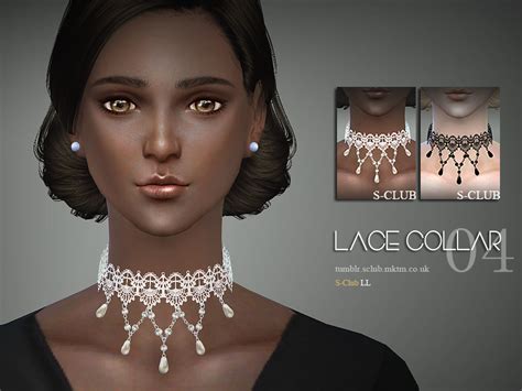 The Sims Resource S Club Ll Ts4 Lace Collar 04