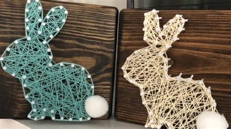 Teen Tuesday Crafternoon Bunny Nail And String Art Arts And Crafts Events
