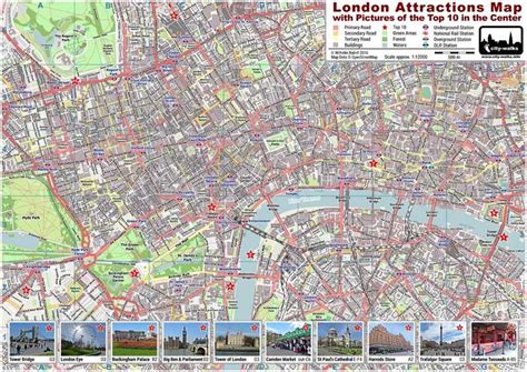 Map Of Central London With Tourist Attractions Kylie Minetta