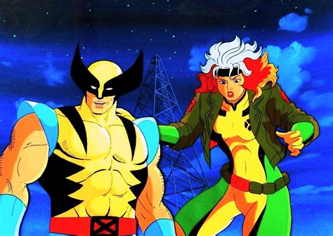 Wolverine And Rogue In C Es Marvel Animation Cel Set Ups Comic Art