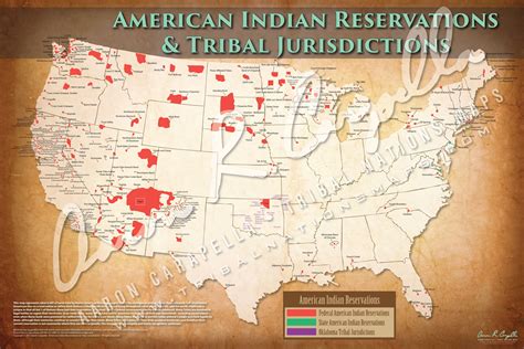 American Indian Reservations Map W Reservation Names 24