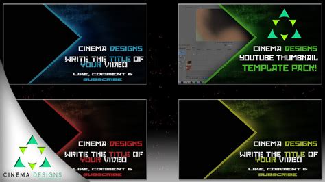 Youtube Thumbnail Pack! Download Free + Tutorial! 2015 ... Stylish 3d texts and logos.