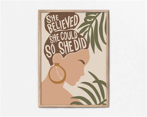 Feminist Wall Art Printable Boho Wall Art Female Empowerment Etsy