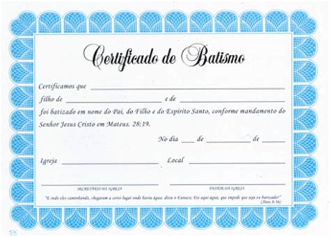 Resultado De Imagem Para Certificados De Batismo Evangelicos