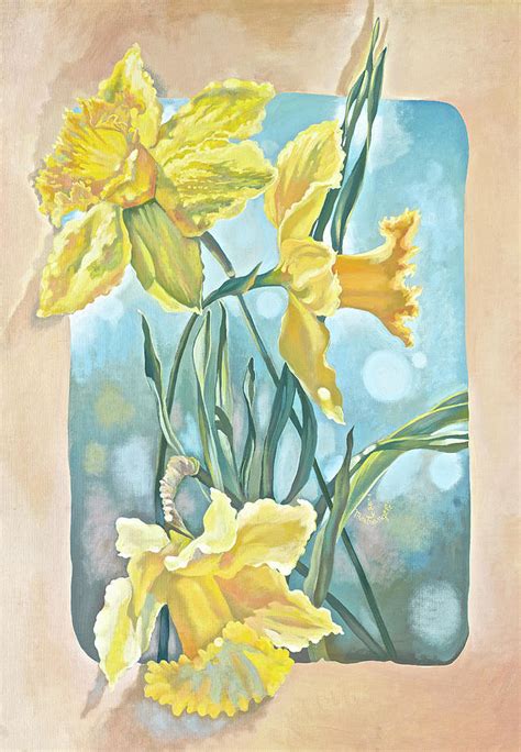 Judy has painted all of her life, exploring many genres from realism to impressionism. Daffodils Digital Art by Judy Mastrangelo