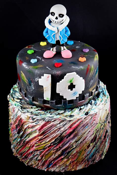 Cake Sans Undertale Decorated Cake By Emanuela La Valle Cakesdecor