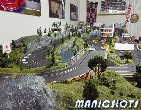 Carrera slot cars track layouts. Slot Cars, Scenery, How-to, Scalextric, home track layout ...