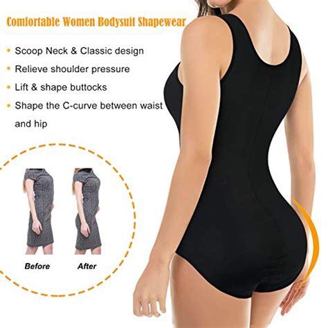 Irisnaya Shapewear Bodysuit Scoop Neck Tank Tops For Women Tummy Control Waist Trainer Vest Full