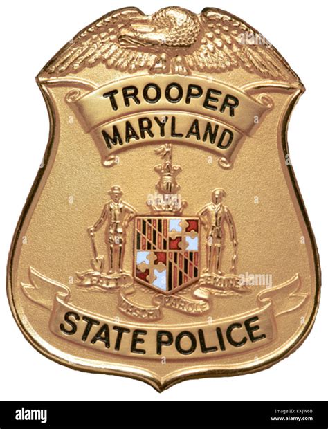 Maryland State Police Badge Stock Photo Alamy