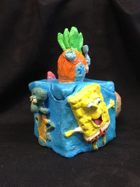 2hv Kleibox Spongebob Clay Box Clay Monsters Clay Ceramics