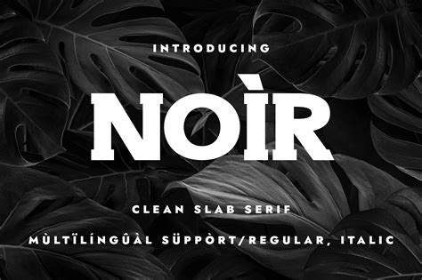 Noir Font By Minimalistartstudio · Creative Fabrica