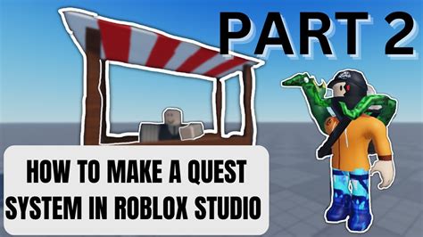 How To Make Quest System In Roblox Studio Part 2 Youtube