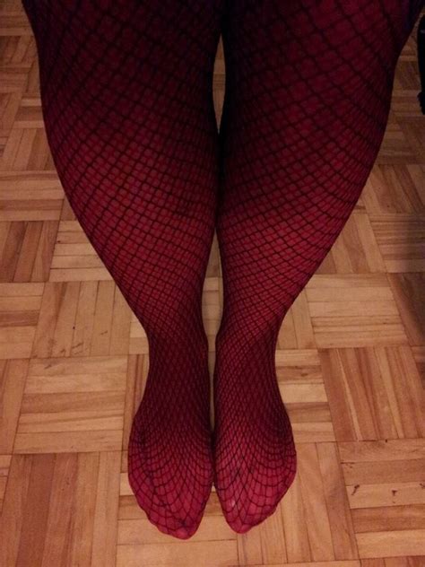 Tights Layering Black And Red Fishnets My Favourite Pair Over Semi