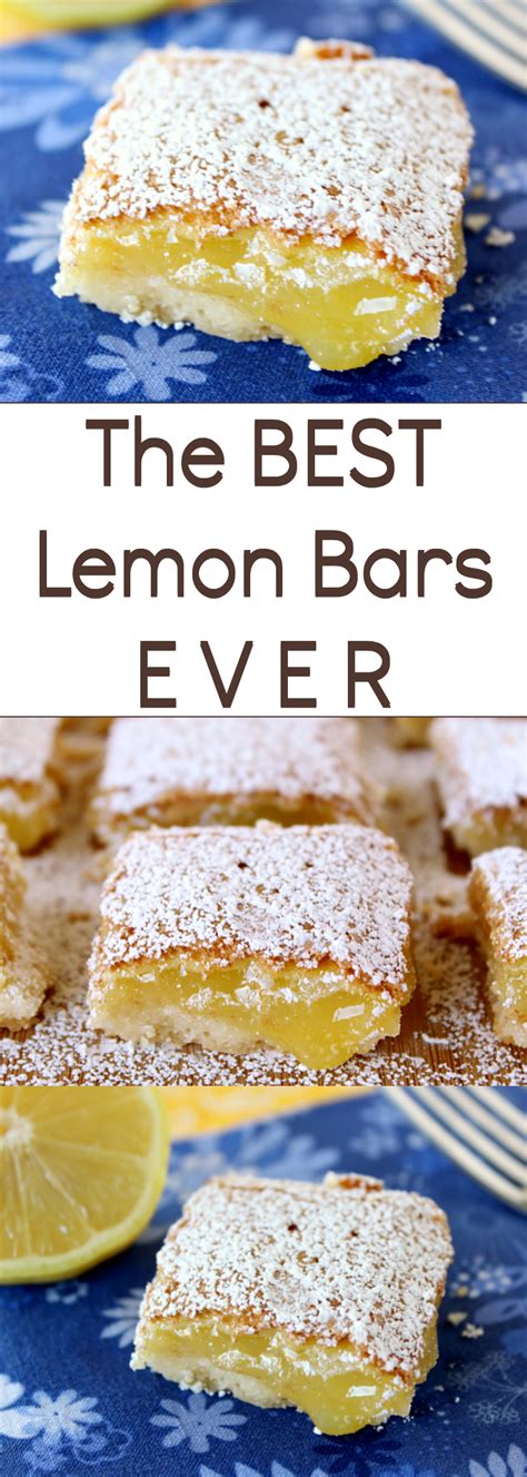 So many of you loved the recipe. The BEST Lemon Bars EVER | Recipe | Best lemon bars, Lemon ...
