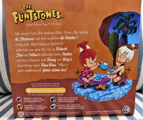 The Flintstones Pebble And Bamm Bamm Dolls Silver Label Barbie
