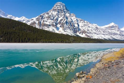 A Beautiful Icy Lake In The Early Spring Stock Photo Image Of