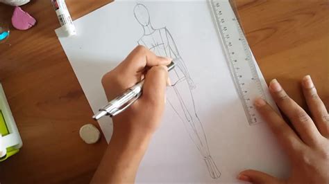 How To Draw Your Own Fashion Croquis Step By Step Youtube