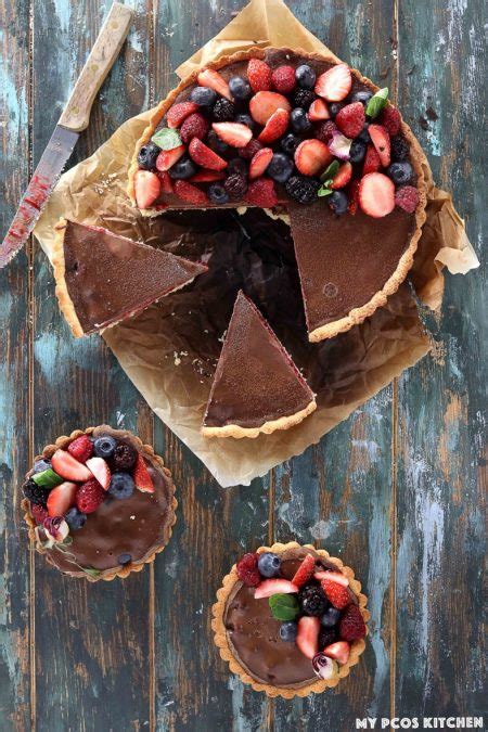 This creamy parfait is so saintly we think it would be perfectly acceptable to. Low Carb No Bake Chocolate Tart with Raspberries (Sugar ...