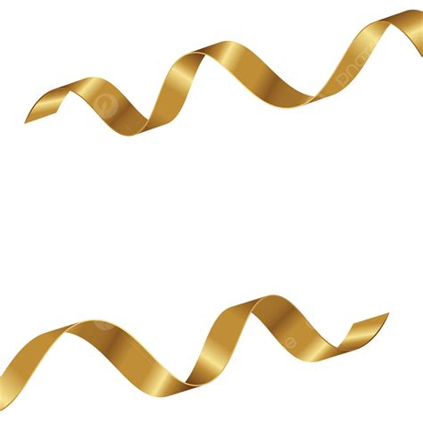 элегантная абстрактная золотая лента Png золотая лента золотой