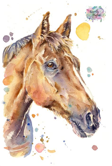Watercolour Horse Painting Horse Painting Watercolor Horse