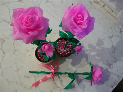 I purchased all of may paper at michaels craft store. Crepe Paper Rose · How To Make A Paper Flower · Decorating ...