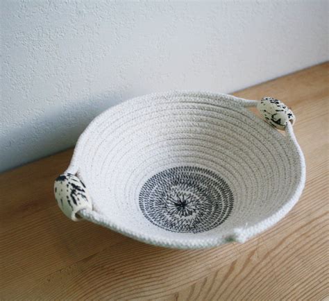 Coil Rope Bowl Eclipse Coiled Fabric Basket Coiled Rope Coiled