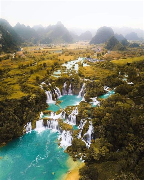 Detian Waterfall Nanning Guangxi China Vietnam Cross Border 📷 By