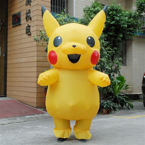 Pikachu Inflatable Costume Adult Christmas Pokemon Large Mascot Cosplay