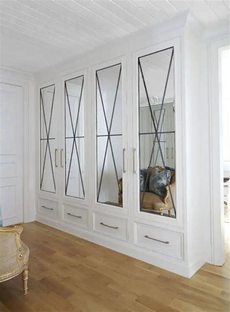 Curtains for french doors bedroom. Love these glass X closet doors | French closet doors ...