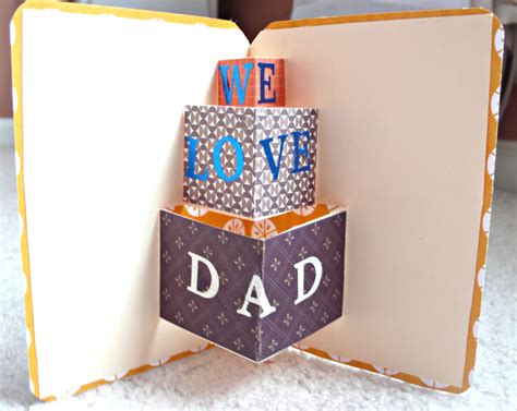 Diy Origami Pop Up Fathers Day Card Printable Printable Word Searches