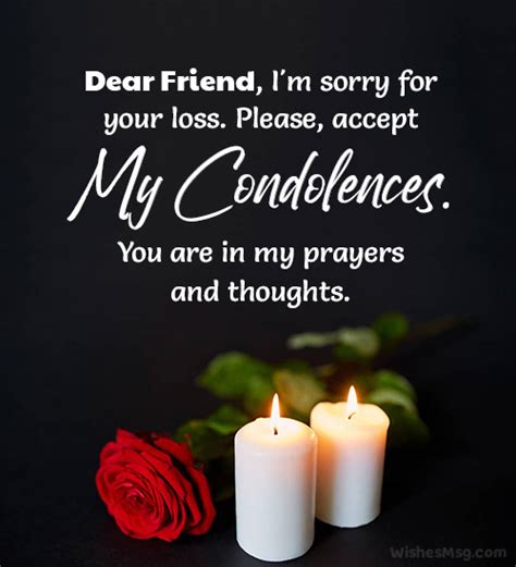 60 Sympathy And Condolence Messages To Send A Friend Wishesmsg