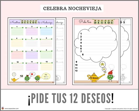 💻´las cajas de los deseos´ actividades y juegos ppt con propósitos del año nuevo español