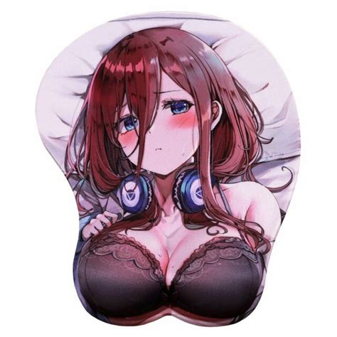 Fashion Anime D Breast Mouse Pad Silicone Wrist Rest Chest Hand Resist