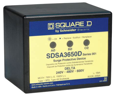 Square D Surge Protection Device Phase 3 Voltage 600v Ac Delta