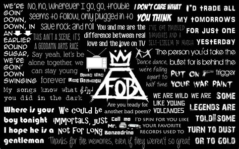 Fall Out Boy Lyrics Wallpaper Wallpapersafari