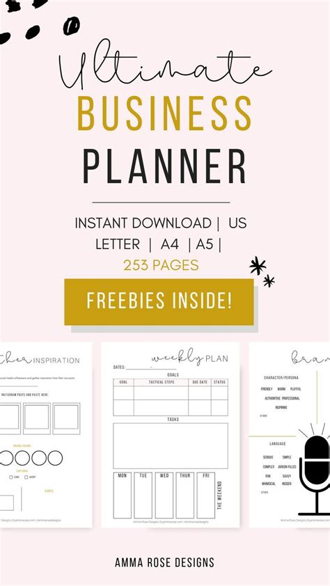 Etsy Business Plan Template