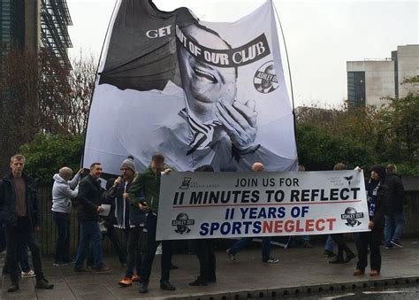 Newcastle United Fans Protest With 11th Minute Walk In Bbc News