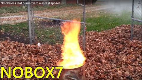 This type of waste will produce excessive smoke. Smokeless leaf burner ? yard waste disposer ( test ) - YouTube
