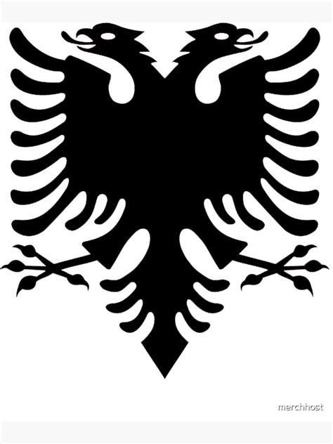 The albanian eagle without a background or a transparent background. "Albania Double Headed Eagle National Design" Art Print by ...