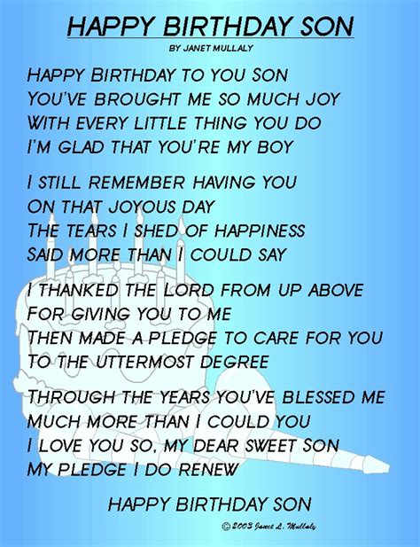 Happy Birthday Son Quotes Quotesgram