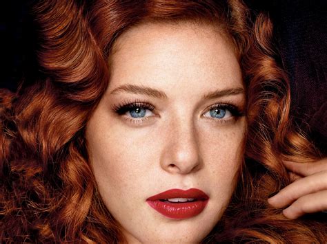 Wallpaper Face Women Redhead Model Portrait Long Hair Blue Eyes