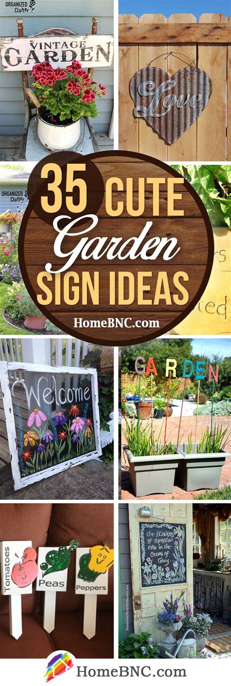 50 Cute Garden Sign Ideas To Make Your Yard More Inviting Garden
