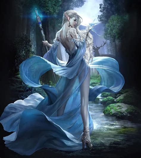 Elf mage by Vivien Györfiné Mester HighElvesHalls Fantasy artwork Fantasy art Beautiful