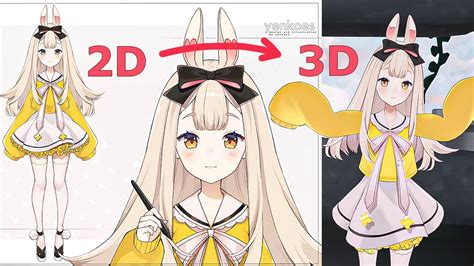 making a 3d vtuber avatar for yenkoes blender time lapse testing youtube