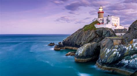 Baily Lighthouse Ocean County Dublin Ireland Hd Travel Wallpapers Hd