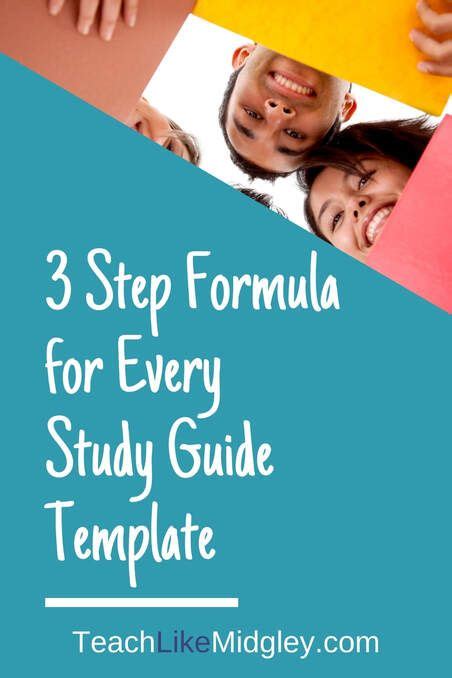 3 Step Formula For Every Study Guide Template Teach Like Midgley