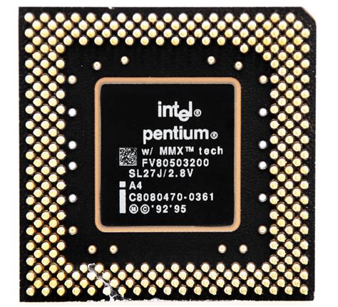 Intel Pentium Mmx Cpu Museum Museum Of Microprocessors And Die
