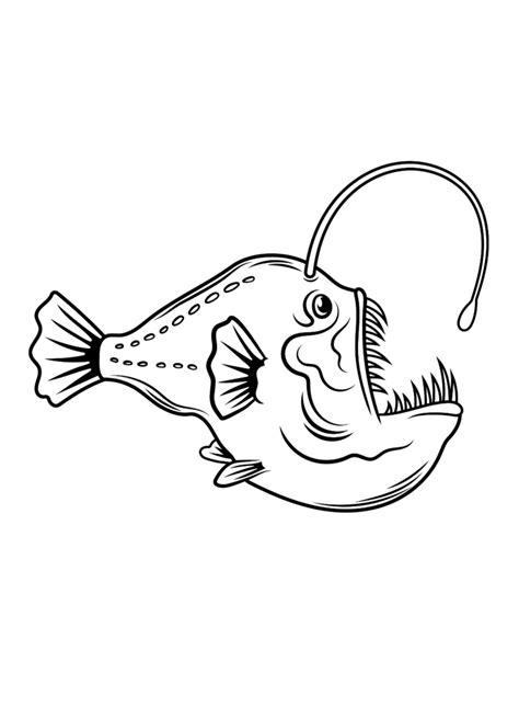 Anglerfish Coloring Pages Printable For Free Download