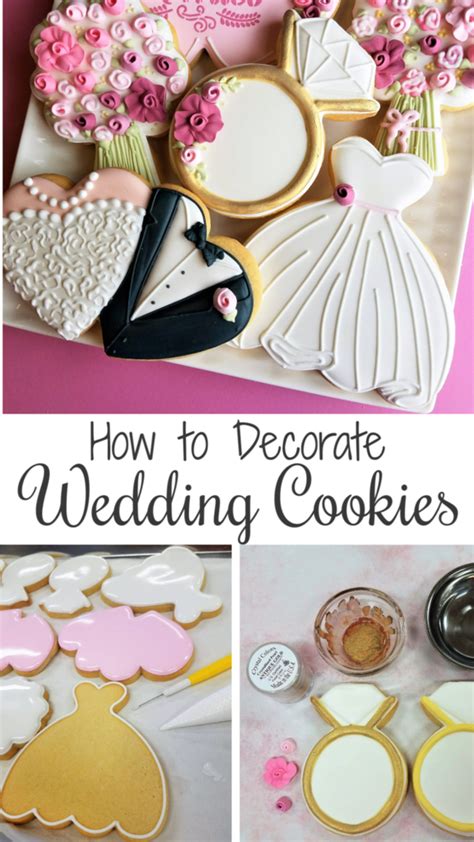 How To Decorate Five Wedding Cookies The Flour Box Wedding Cake