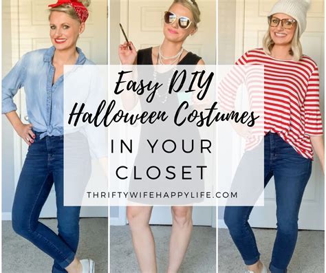 Easy Diy Halloween Costumes In Your Closet Thrifty Wife Happy Life